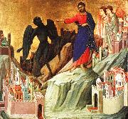 Duccio di Buoninsegna Temptation on the Mount Spain oil painting reproduction